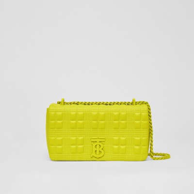 Small Quilted Lambskin Lola Bag in Pale Vanilla - Women | Burberry 