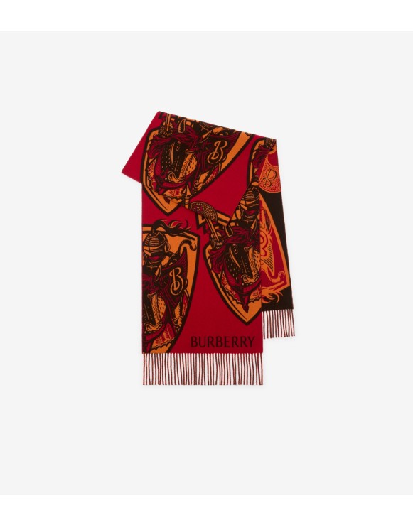 Charging Knight Wool Cashmere Scarf