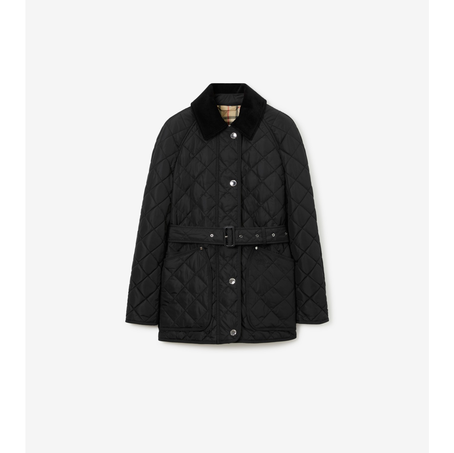 Quilted Nylon Jacket in Black - Women | Burberry® Official