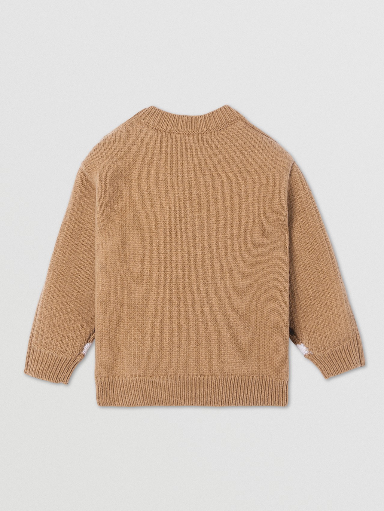 Fair Isle Wool Cashmere Sweater in Camel