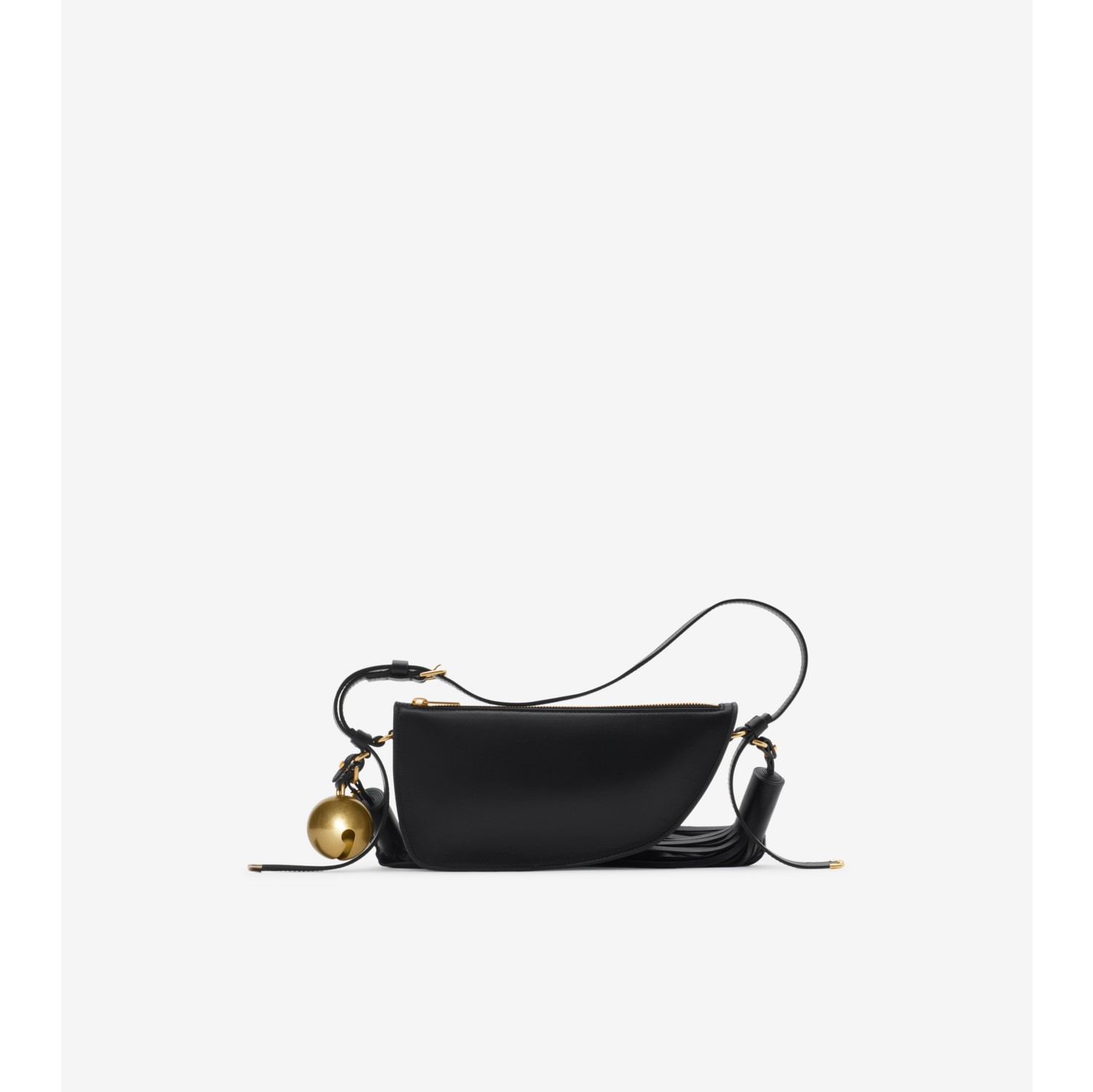 Mini Shield Tassel Bag in Black Women Burberry Official