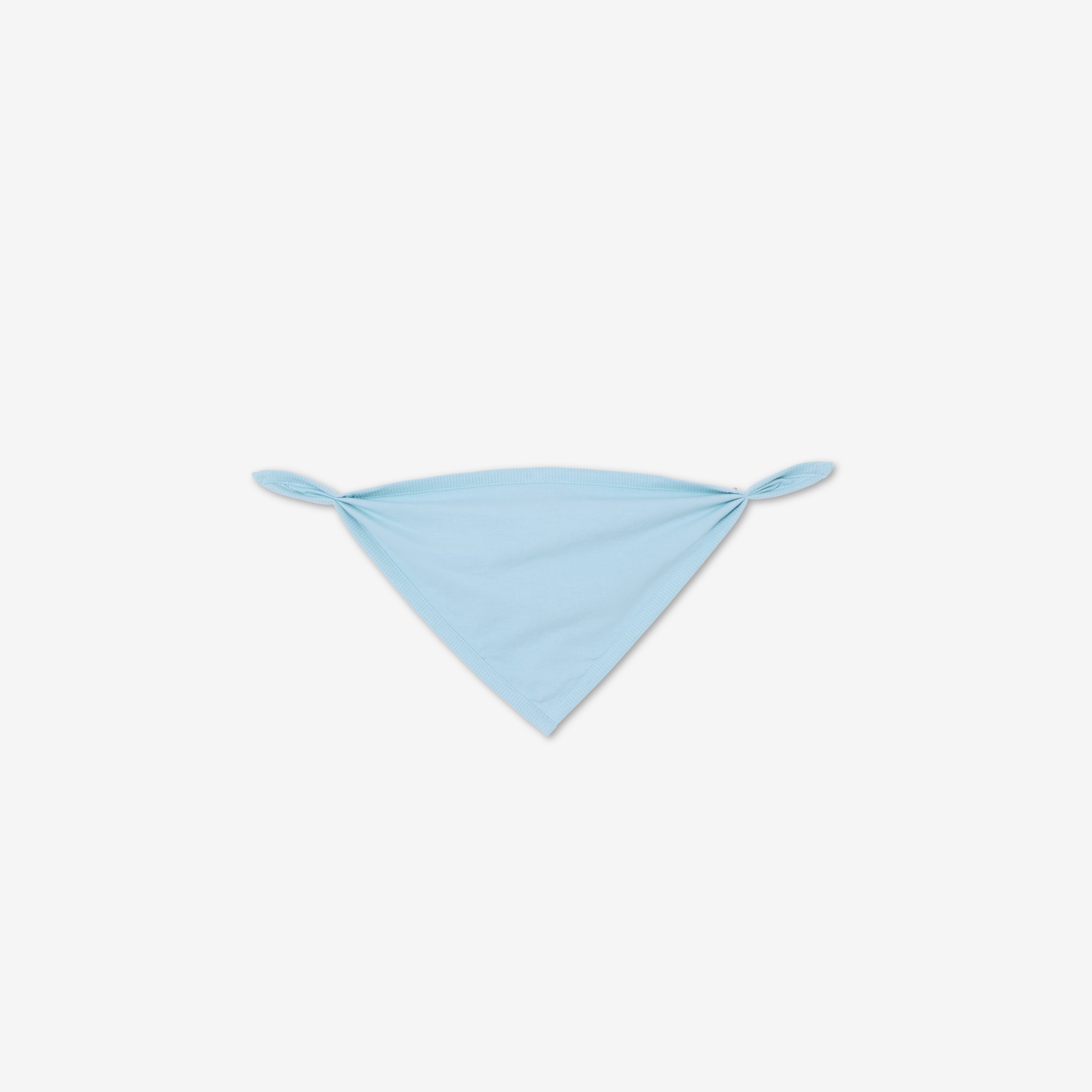 Check Trim Cotton Three-piece Baby Gift Set in Powdered Blue - Children | Burberry® Official - 4