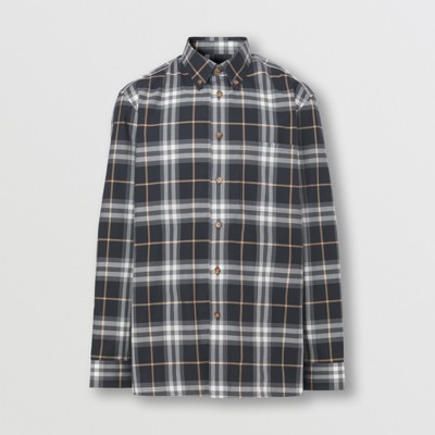 mens burberry button down