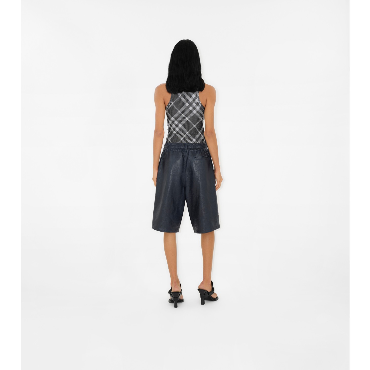 Burberry Festival Cotton Blend Tank Top in Chalk main image 1