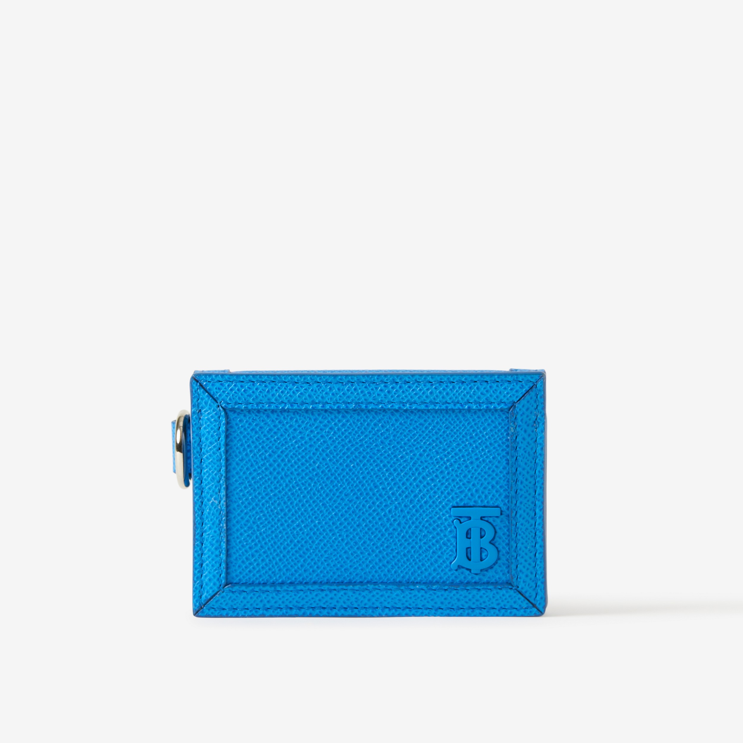 Grainy Leather TB Card Case Lanyard in Vivid Blue - Men | Burberry® Official - 1