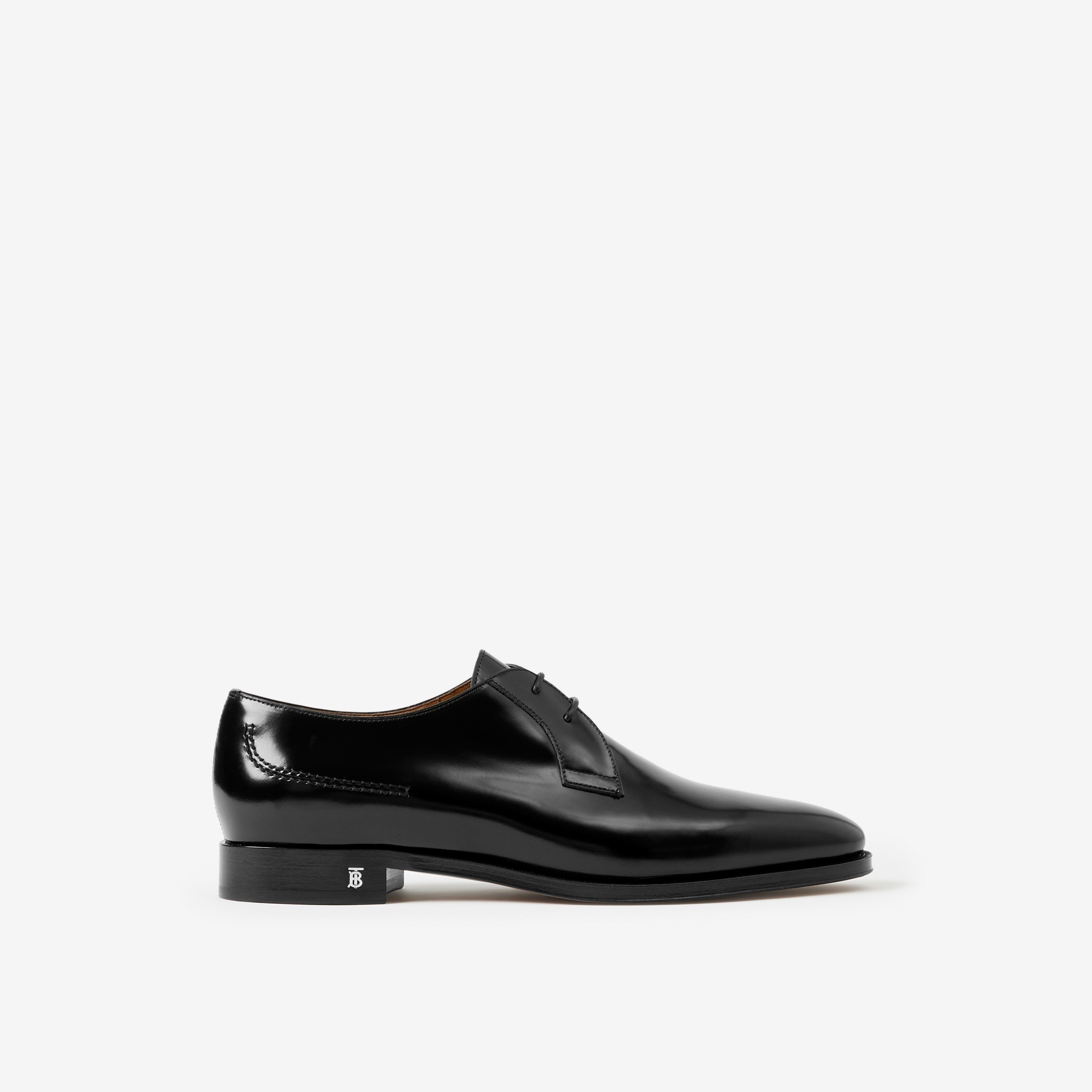 Sapatos Derby de couro envernizado (Preto) - Homens | Burberry® oficial - 1