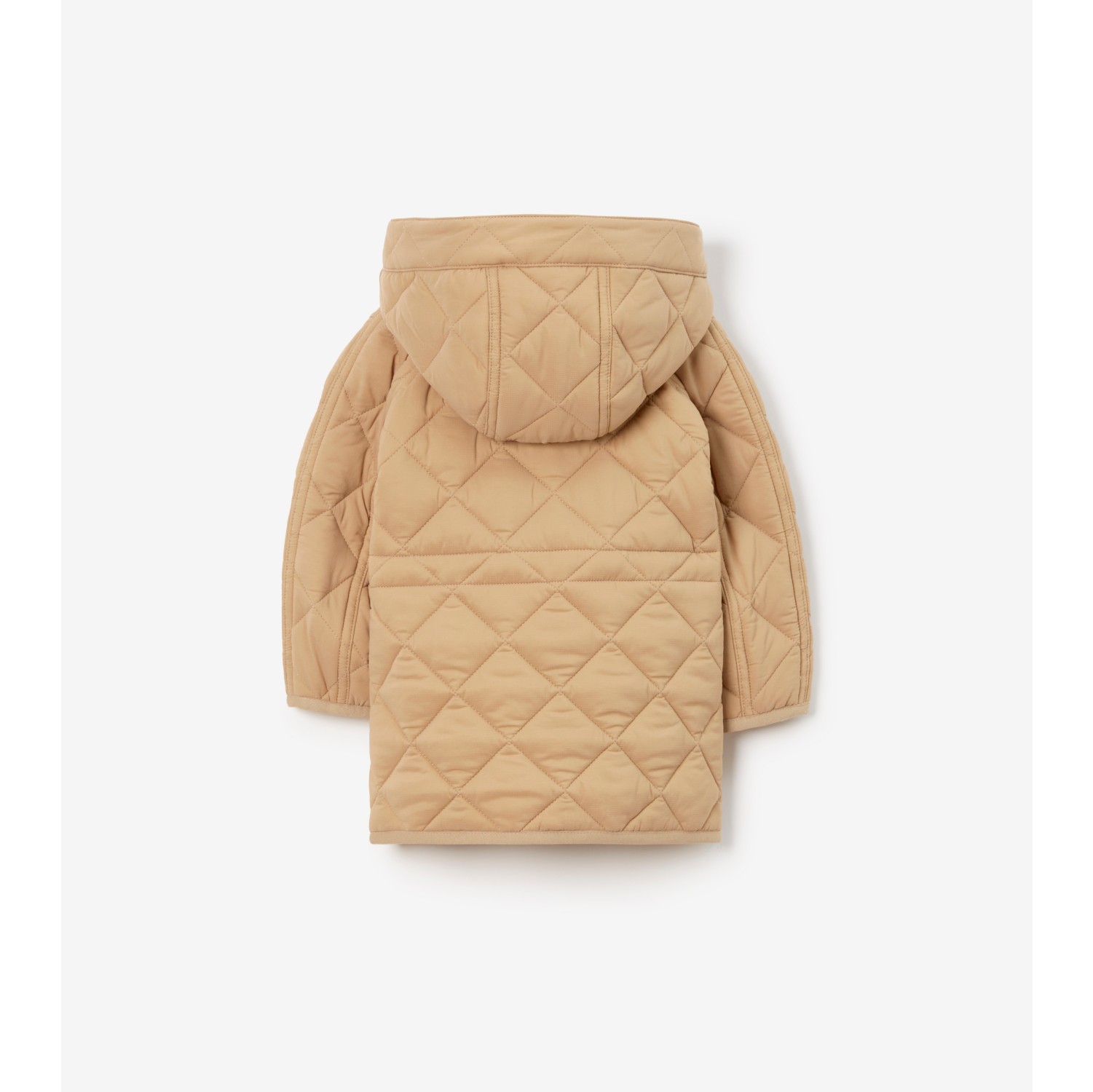 Quilted Nylon Coat in Archive beige | Burberry® Official