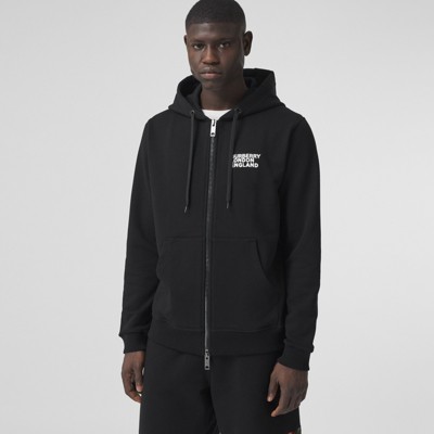 burberry mens zip up hoodie