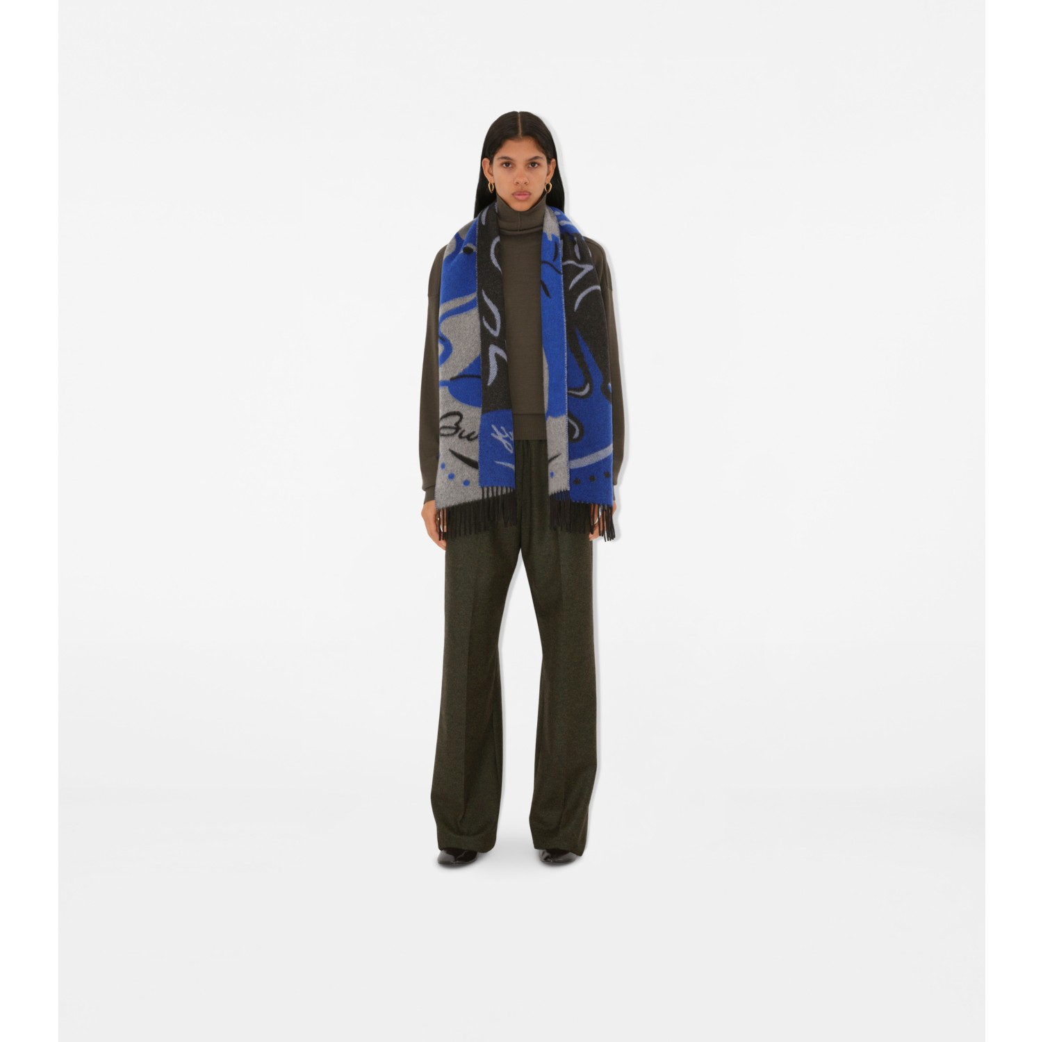 Mirrored Horse Cashmere Scarf