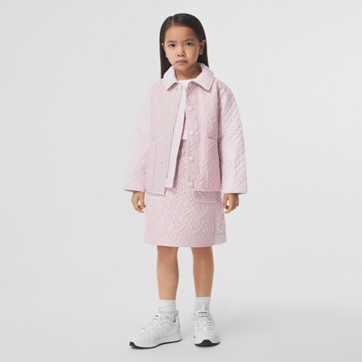 pink burberry coat