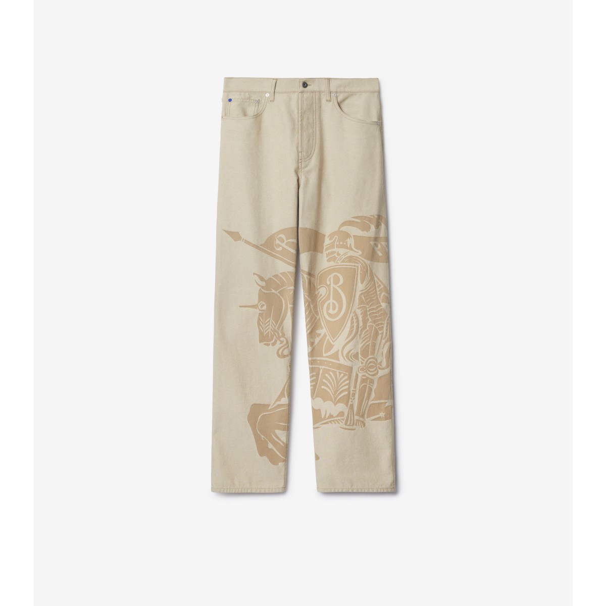 Shop Burberry Regular Fit Ekd Jeans In Rubble