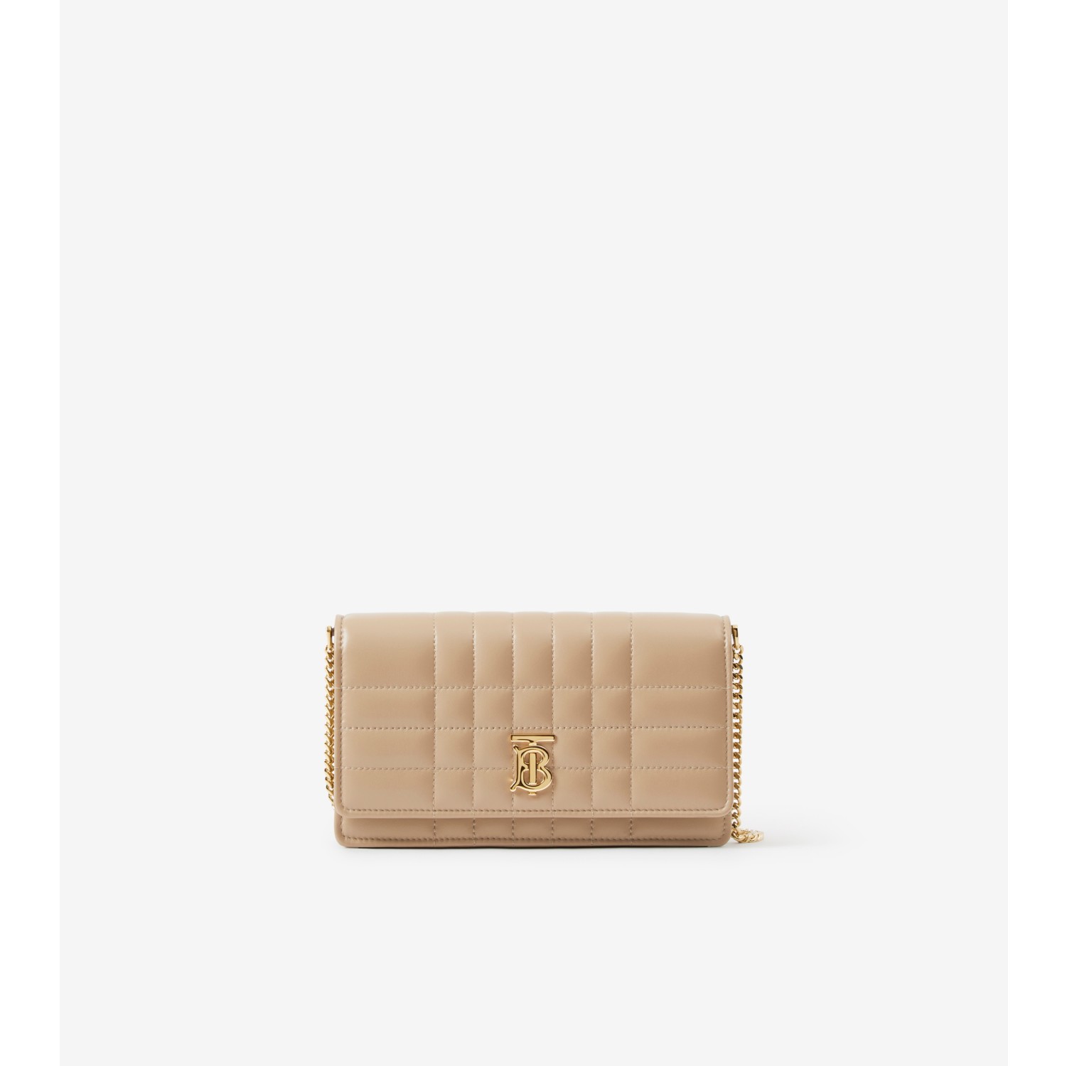 Burberry Beige Quilted Lola Card Holder