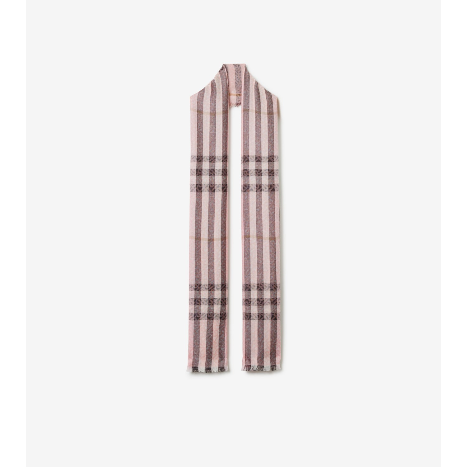 Light pink deals burberry scarf