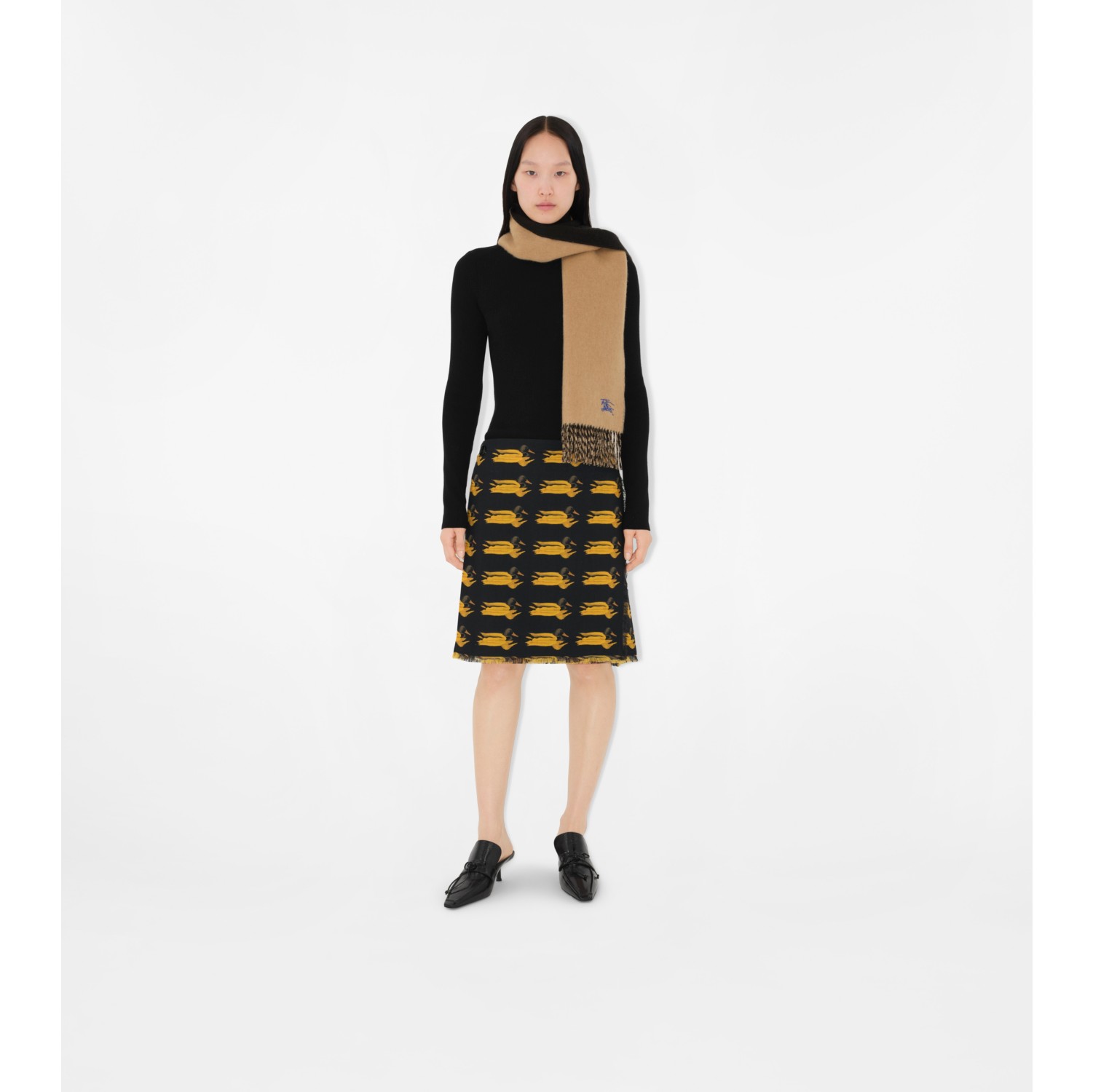 bag and neckerchief  Zara skirt black, Skirts, Outfits
