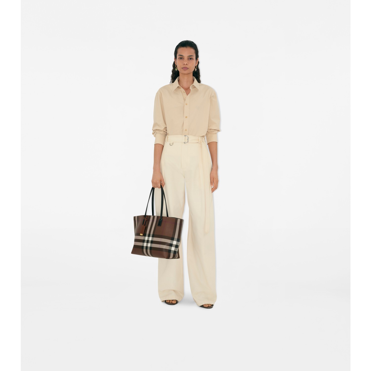 Medium Check Tote