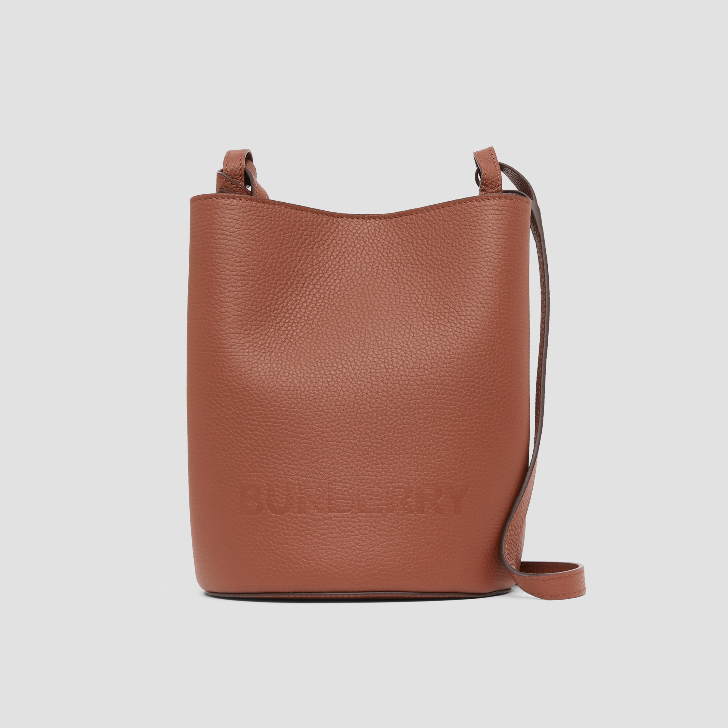 Leder-Bucket Bag mit Logoprägung (Hellbraun) - Damen | Burberry® - 1