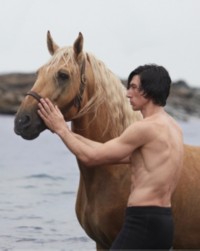 Pferd mit Adam Driver