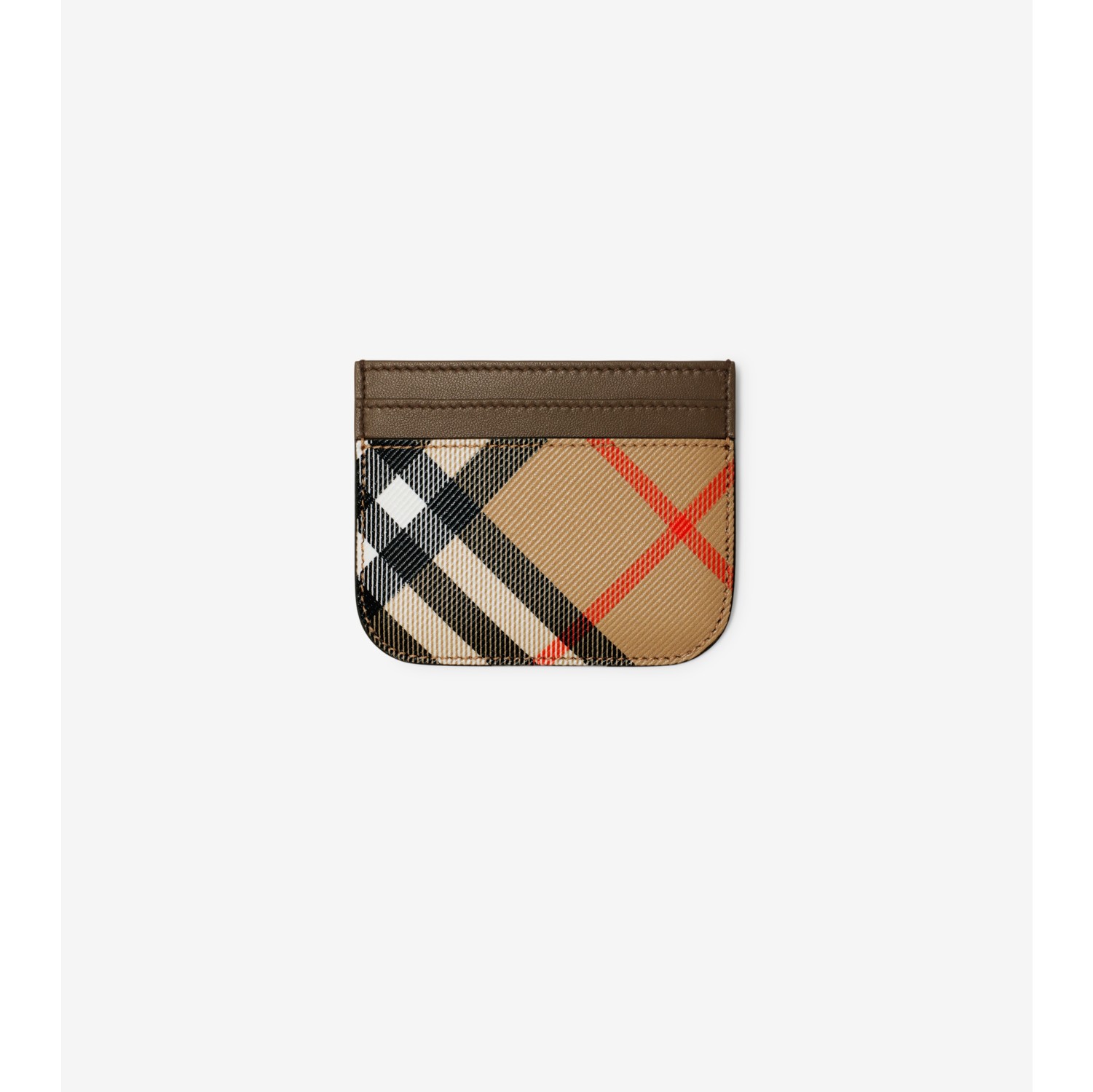 Check Card Case in Sand - Women | Burberry® Official