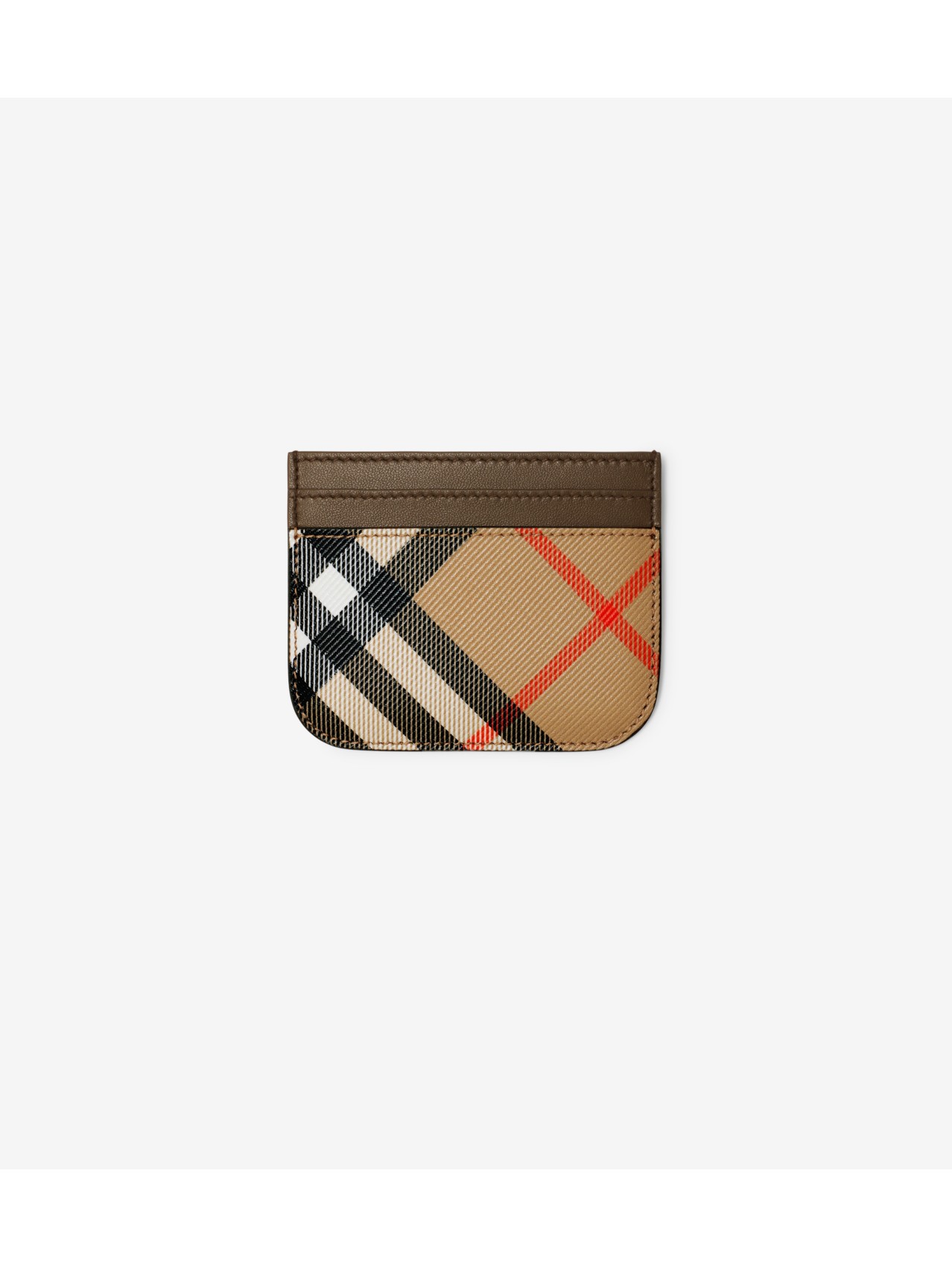 Check Card Case in Sand - Women | Burberry® Official