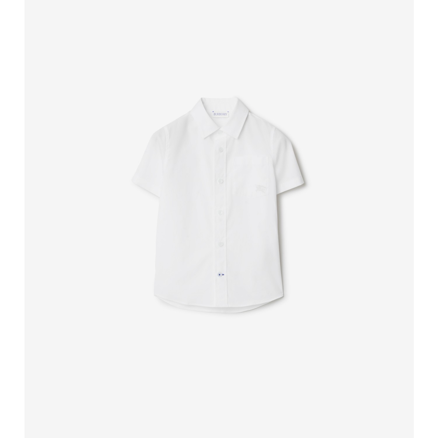 Stretch Cotton Shirt in White | Burberry® Official