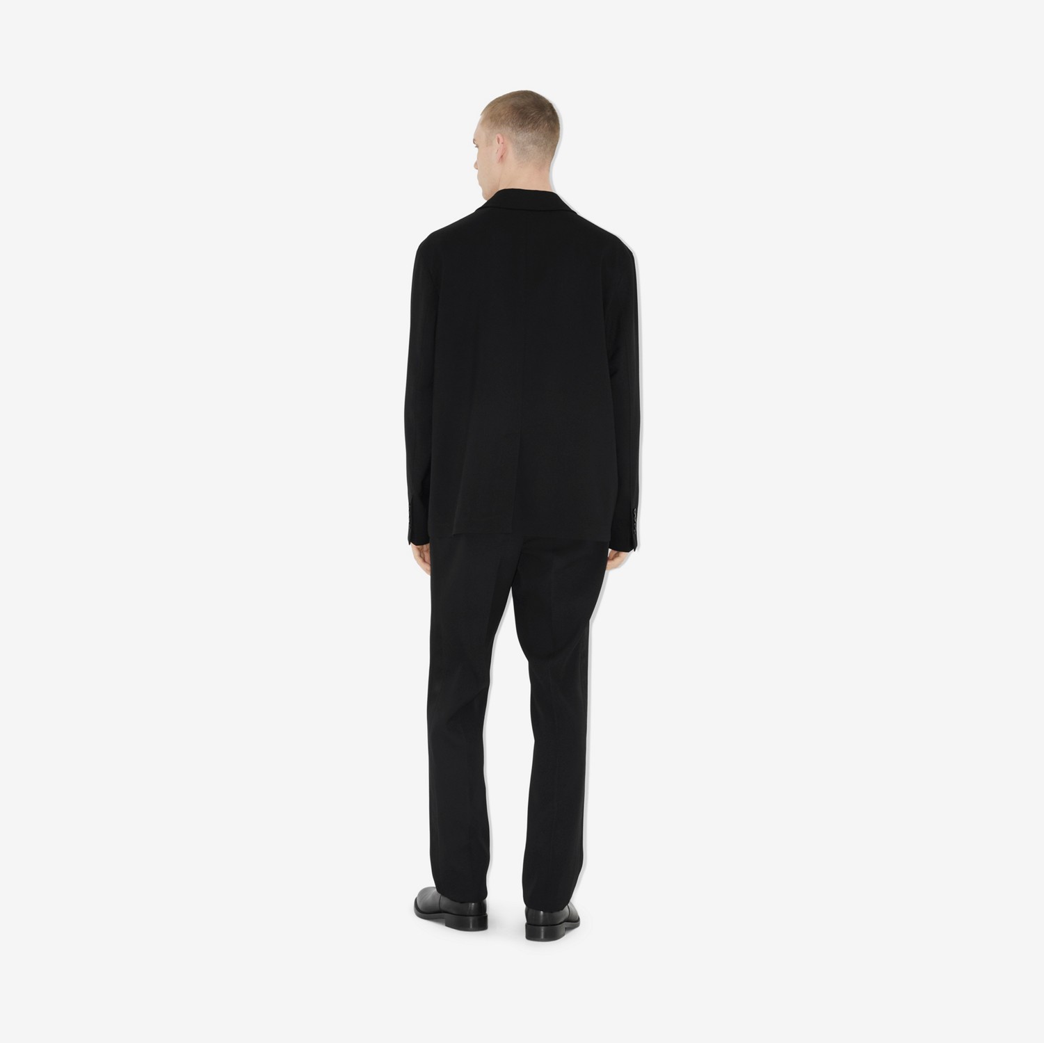 Veste de costume oversize en laine (Noir) - Homme | Site officiel Burberry®