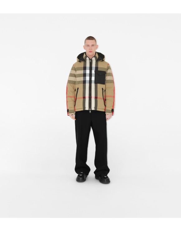 Reversible Check Puffer Jacket