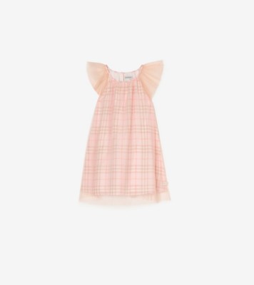 Silk Check Dress quartz ®