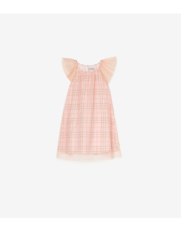 Silk Check Dress