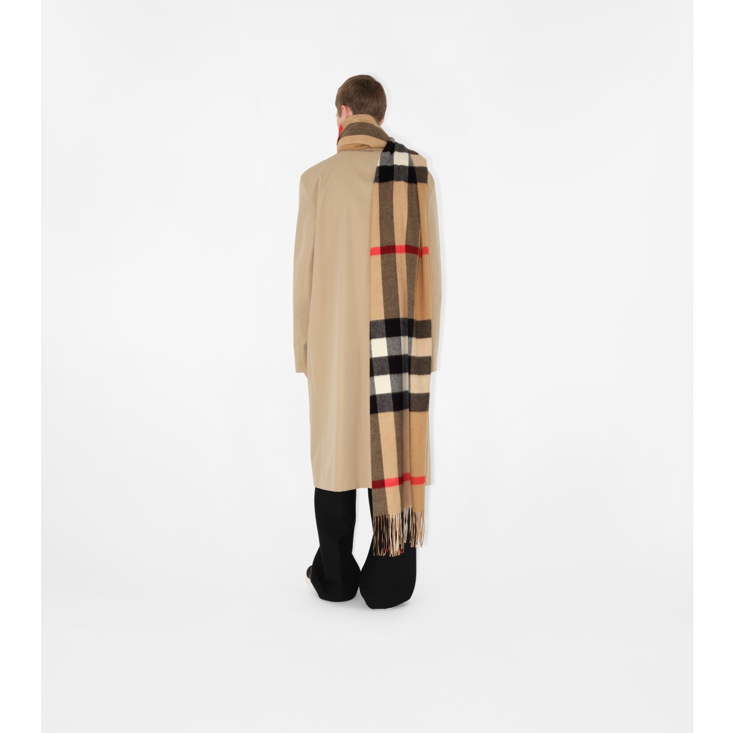 チェック カシミアスカーフ (アーカイブベージュ) | Burberry®公式サイト