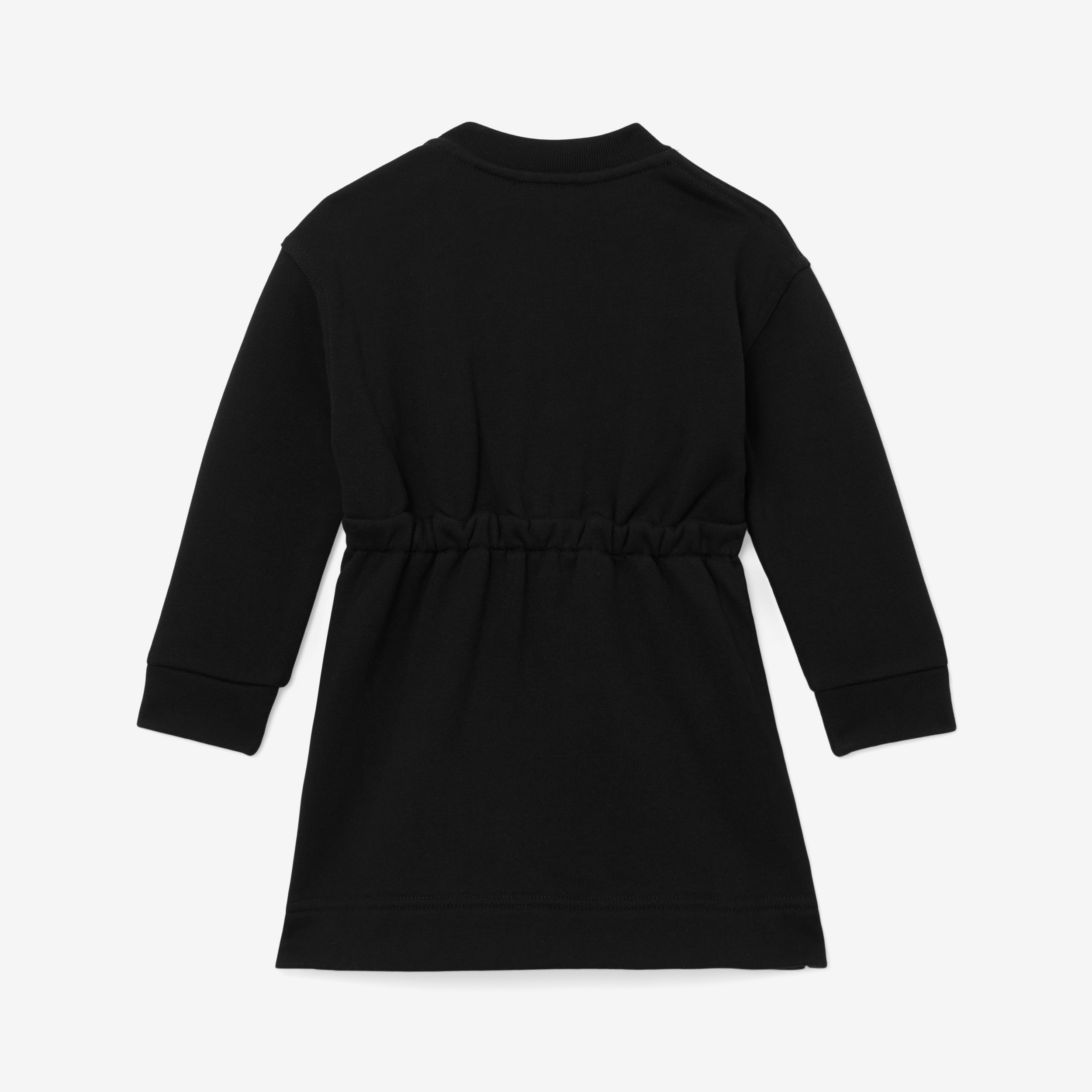Thomas Bear Appliqué Cotton Sweater Dress in Black - Children | Burberry® Official - 2