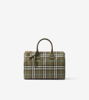 Burberry Women's Check Medium Bowling Bag