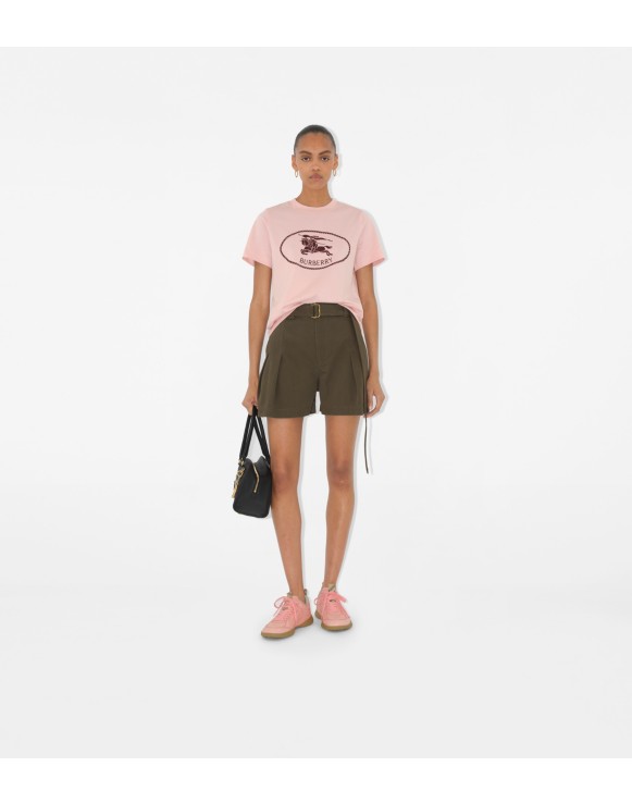 Knight Stamp Cotton T-shirt