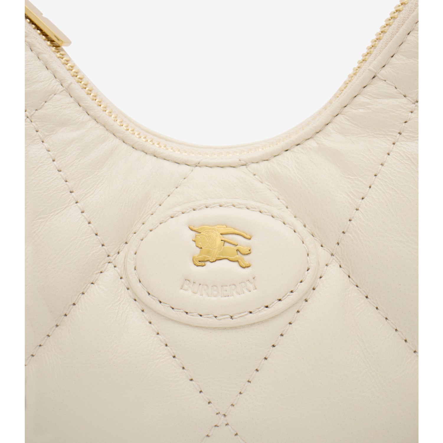 【美品】BURBERRY ユニコーンチェーン スウェット 上品デザイン ホースシュー チェーンバッグ (ソープベージュ) - ウィメンズ, レザー