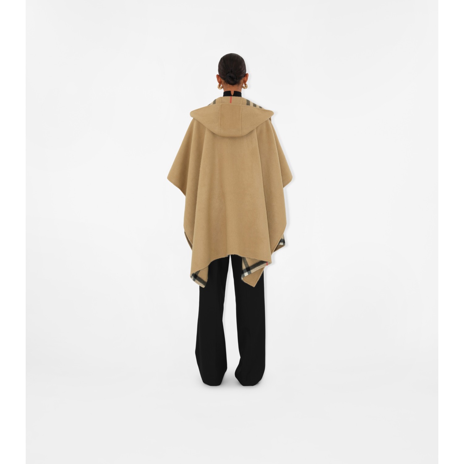 Cashmere Hooded Cape - thumbnail 4