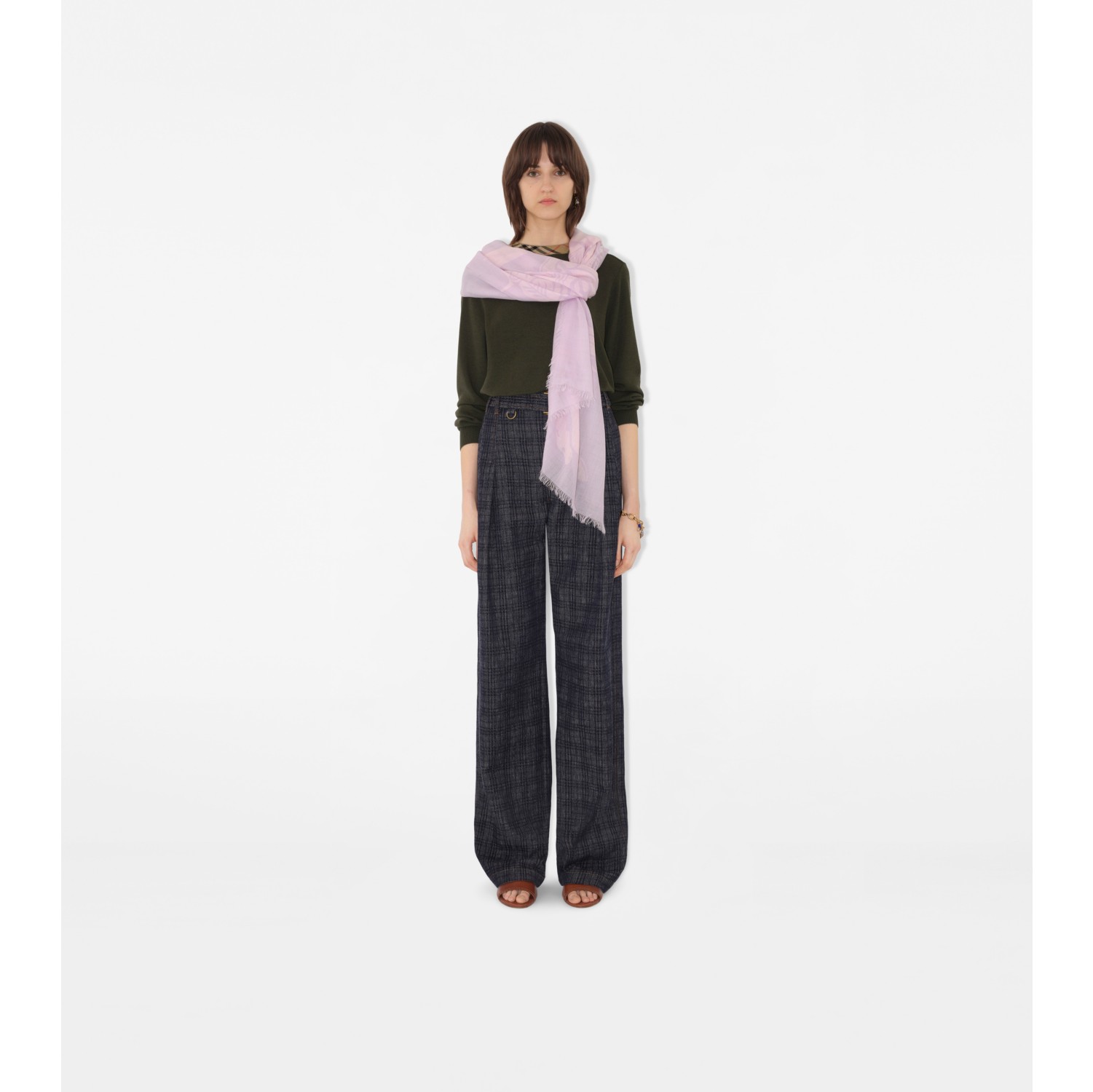 Wide EKD Wool Scarf