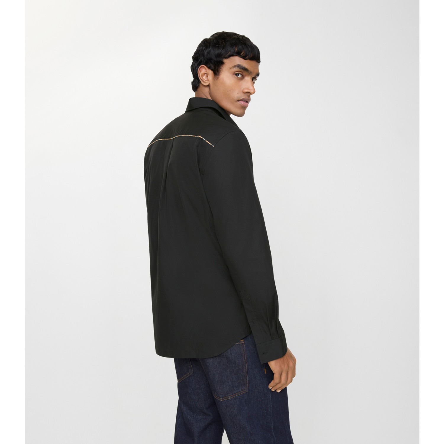 Cotton Shirt in Black - Men | Burberry® Official