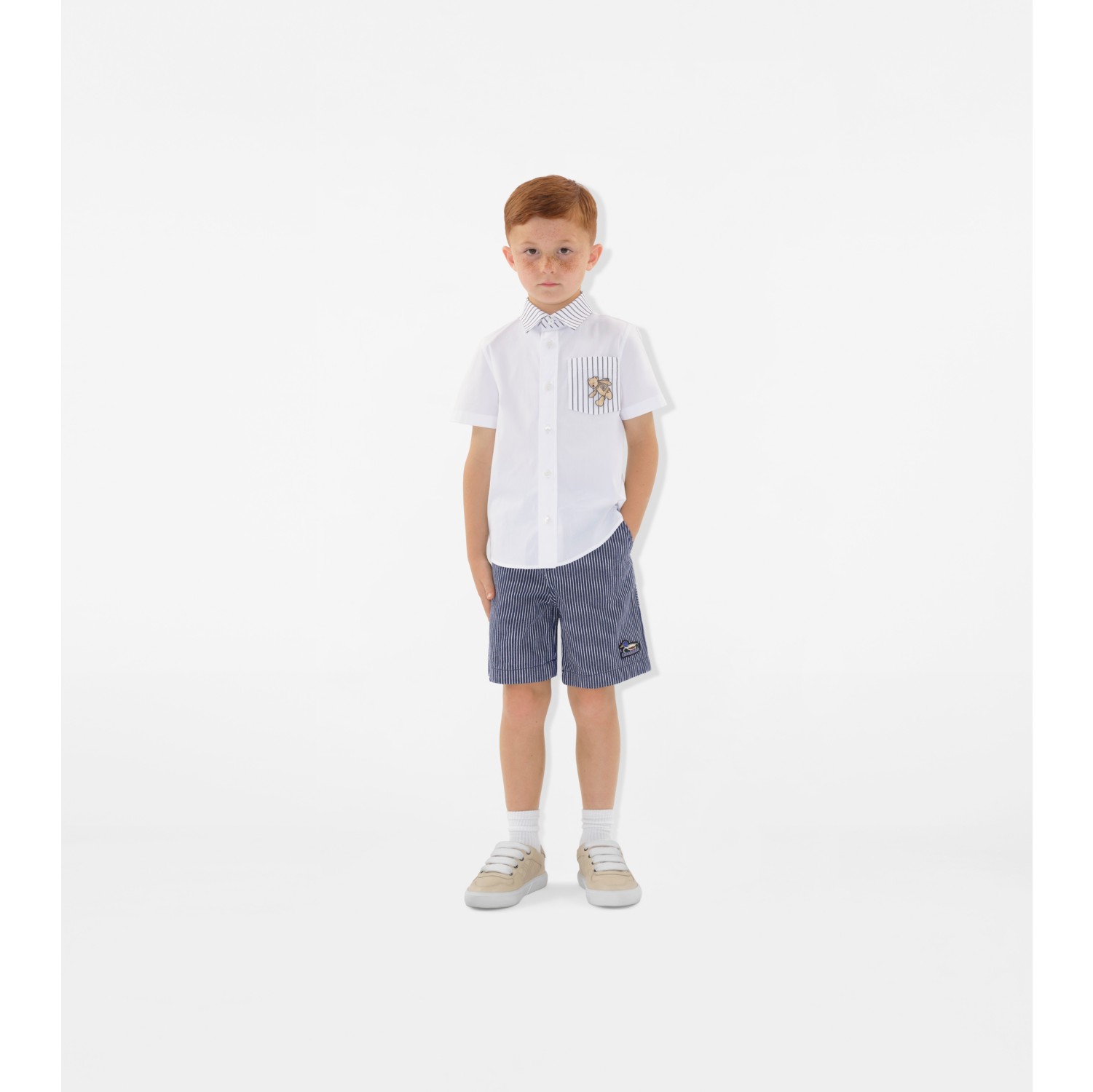 Thomas Bear Striped Cotton Shirt