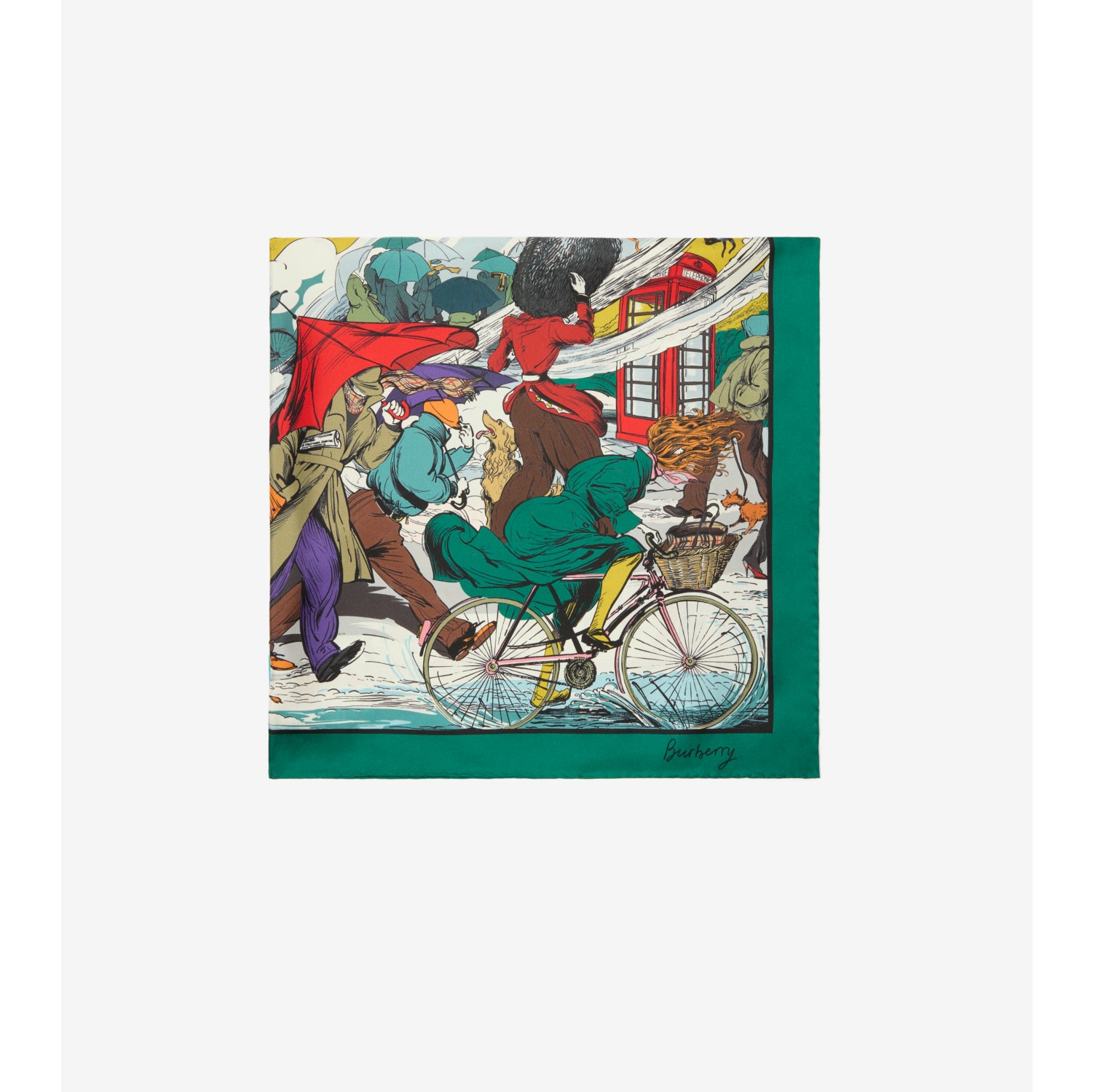 Raining Cats and Dogs​ Silk Scarf