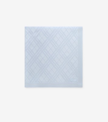 Check Cashmere Baby Blanket in Dusty blue - Children | Burberry® Official