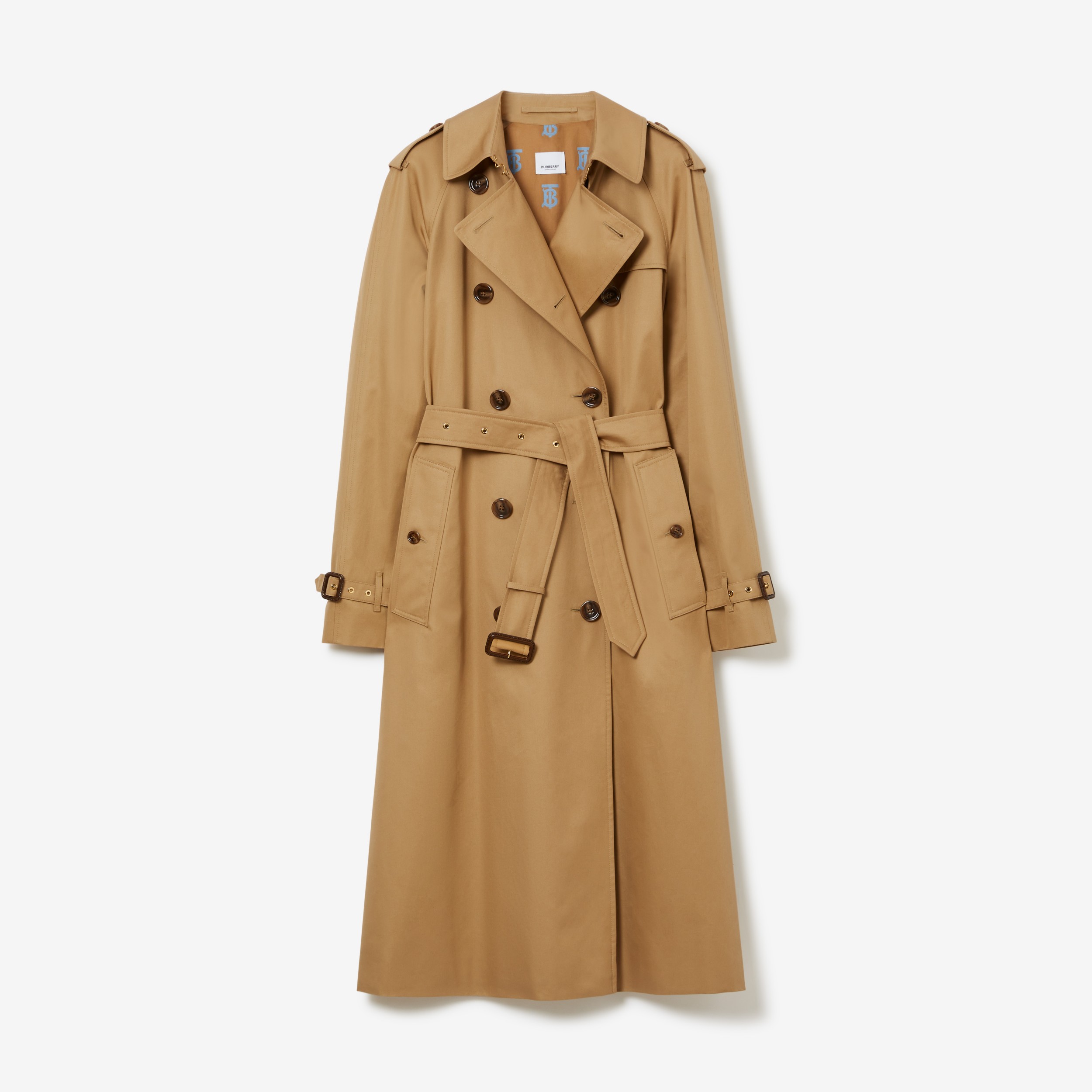 Cotton Gabardine Waterloo Trench Coat in Camel - Women | Burberry® Official