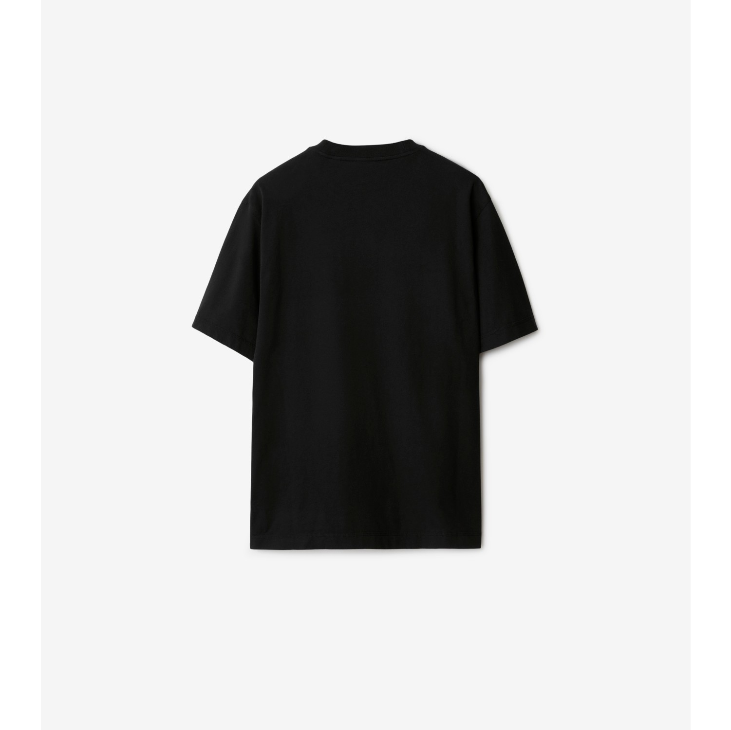 Cotton T shirt in Black Men Burberry Official