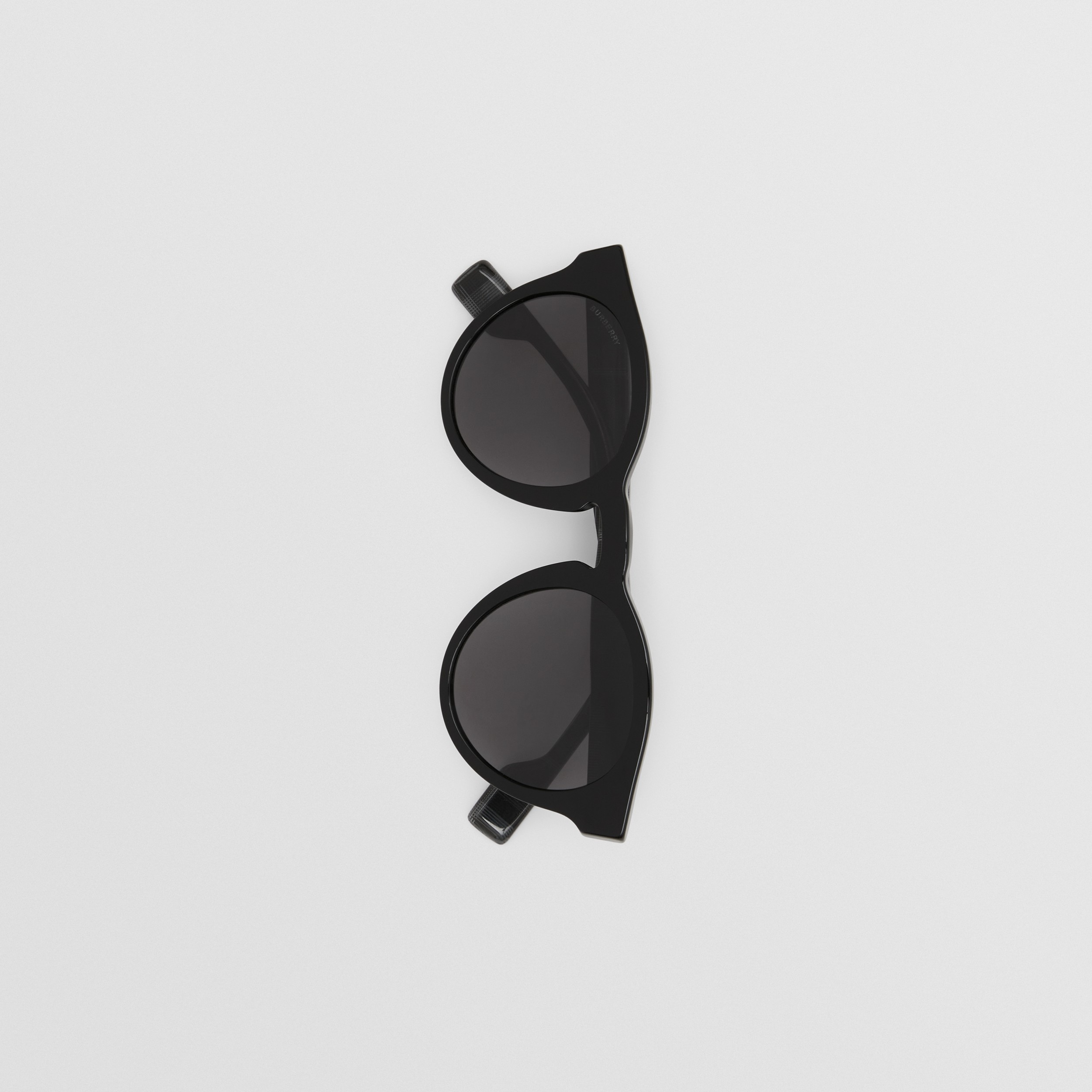 Runde Sonnenbrille aus Bio-Acetat (Schwarz) - Herren | Burberry® - 3