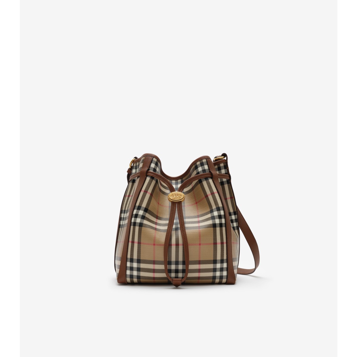  Check Small Bucket Bag