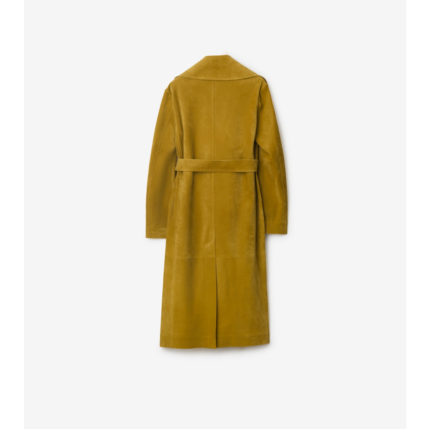 Suede Trench Coat in Manilla - Women | Burberry® Official