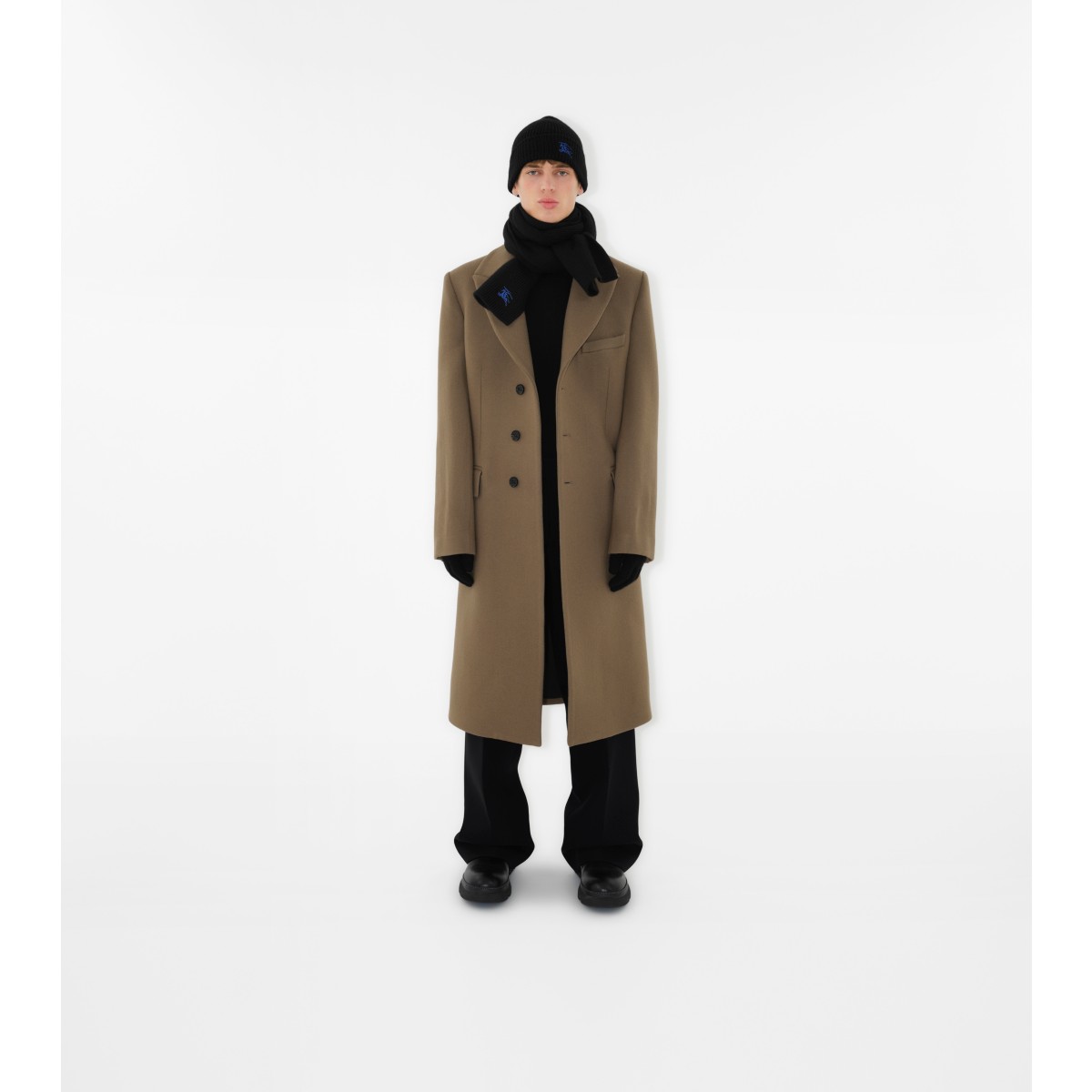  Embroidered Ribbed Beanie