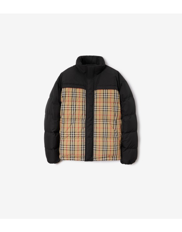 Reversible Check Puffer Jacket