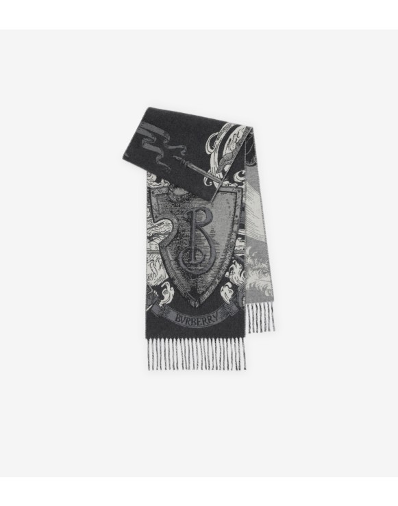 Etched Knight Cashmere Scarf