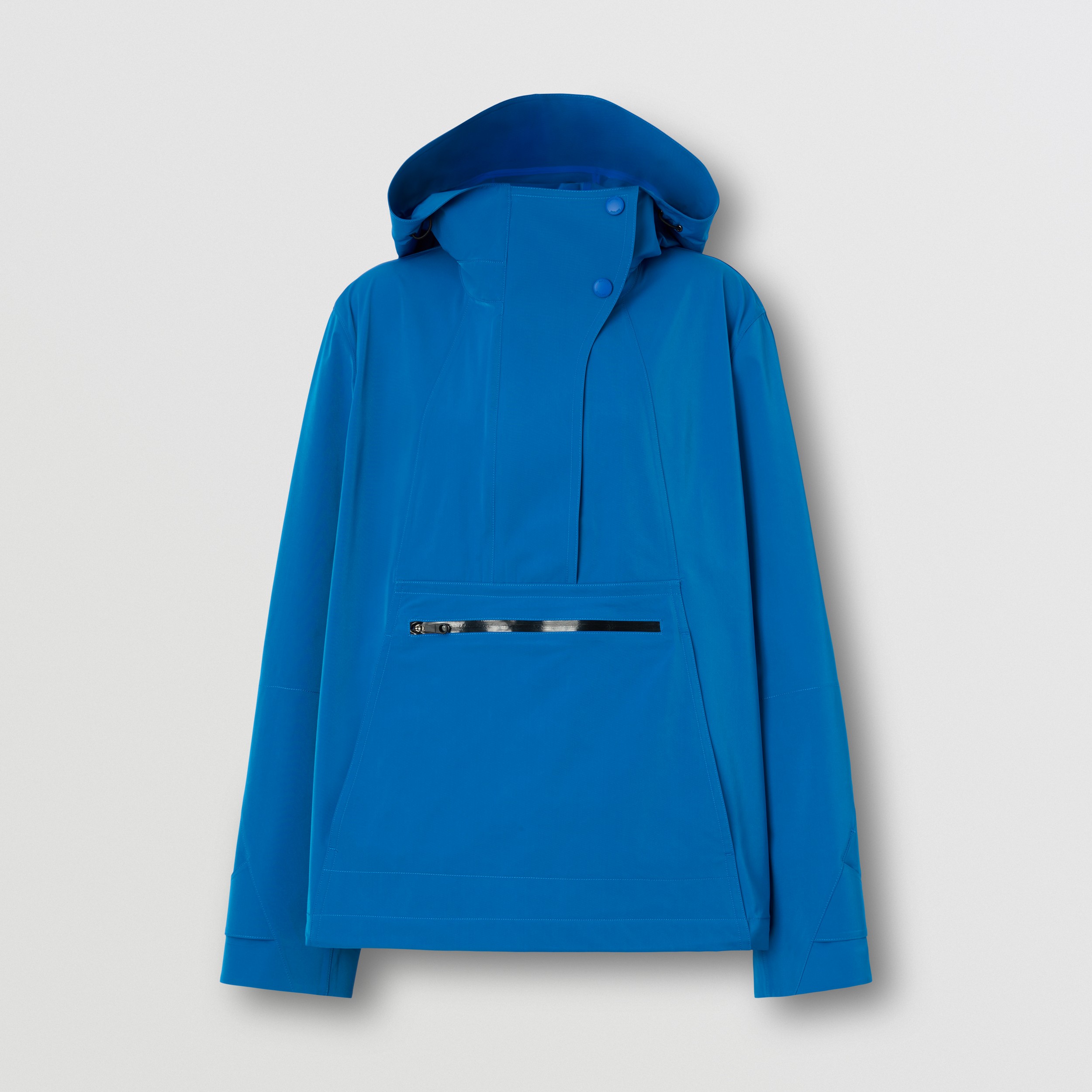 Logo Detail Oversized Hooded Jacket in Deep Marine Blue - Women | Burberry® Official - 4