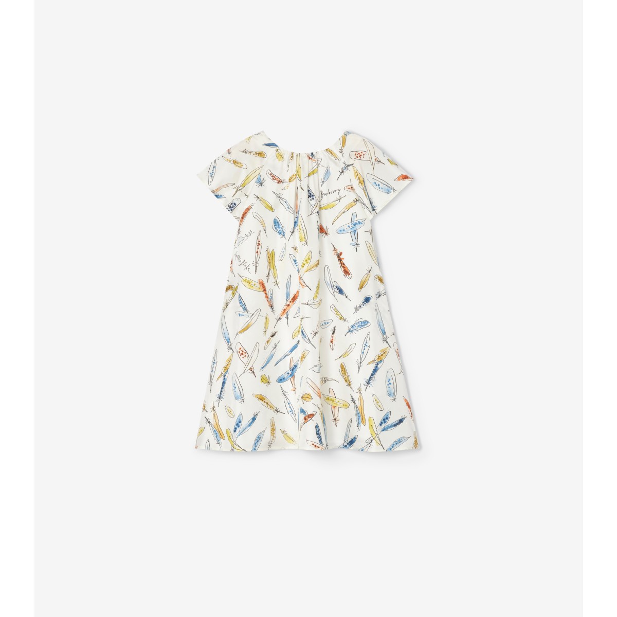  Printed Feather Print Dress