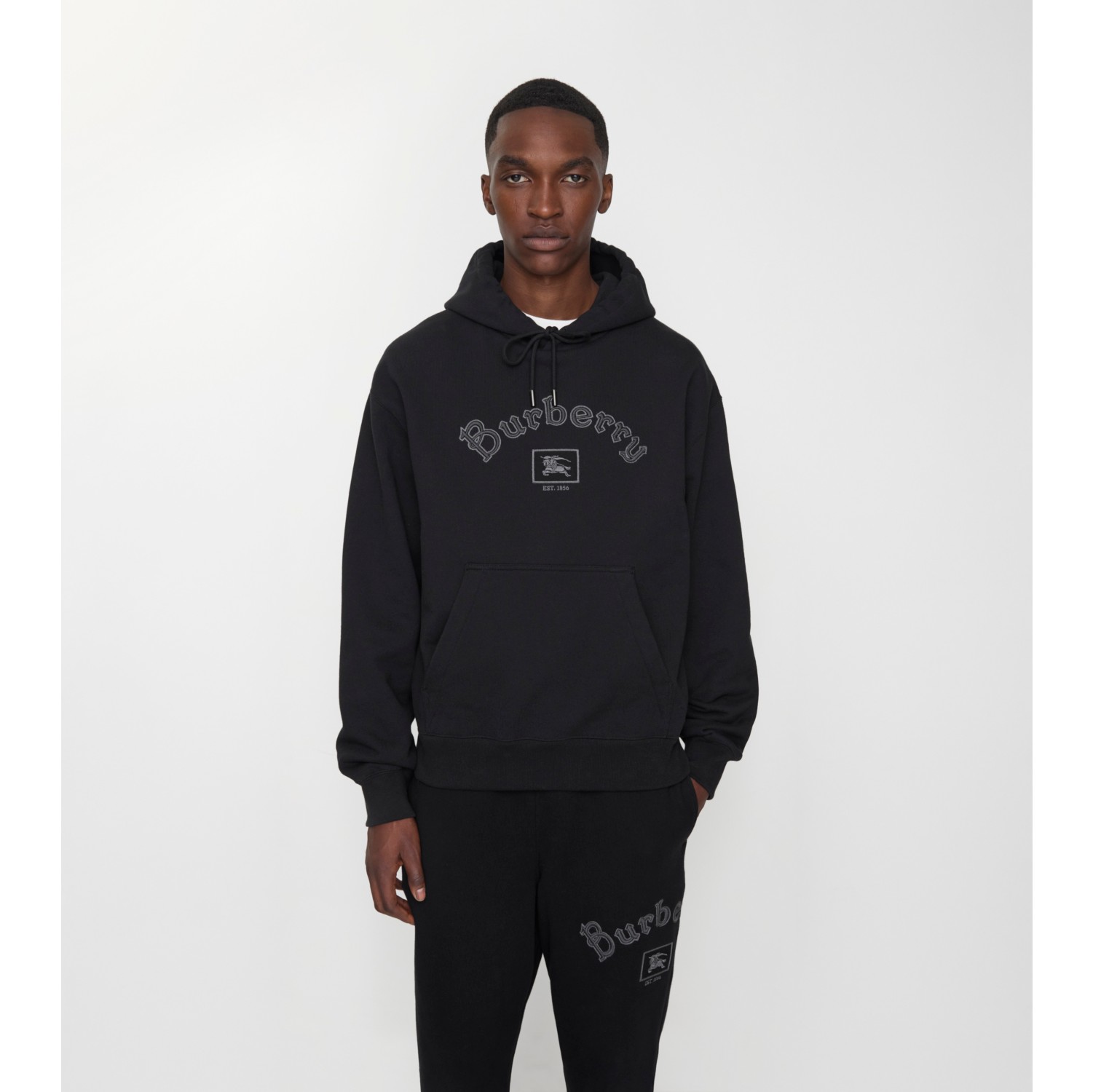 Gothic Logo Cotton Hoodie